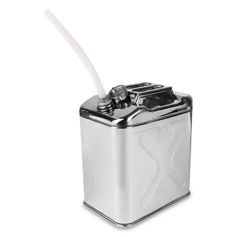 304 stainless steel upgrade thickened square gasoline diesel barrel car motorcycle refueling barrel spare oil storage