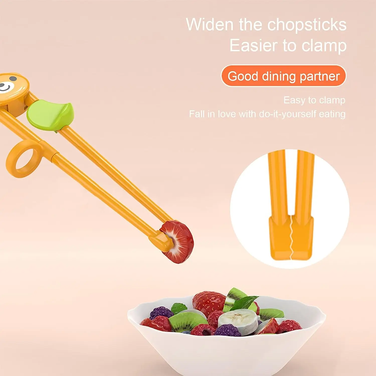 New Children Chopsticks Cartoon Animals Bear Panda Frog Elementary Learning Chopstick Baby Safety Training Food Sticks Tableware