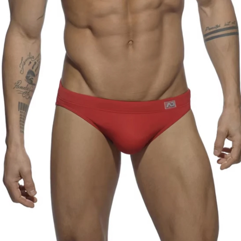 Brand Men's Beach Underwear Swimming Pants Stretch Sports Comfortable Antibacterial Breathable Printing Youth Briefs Underpants 4