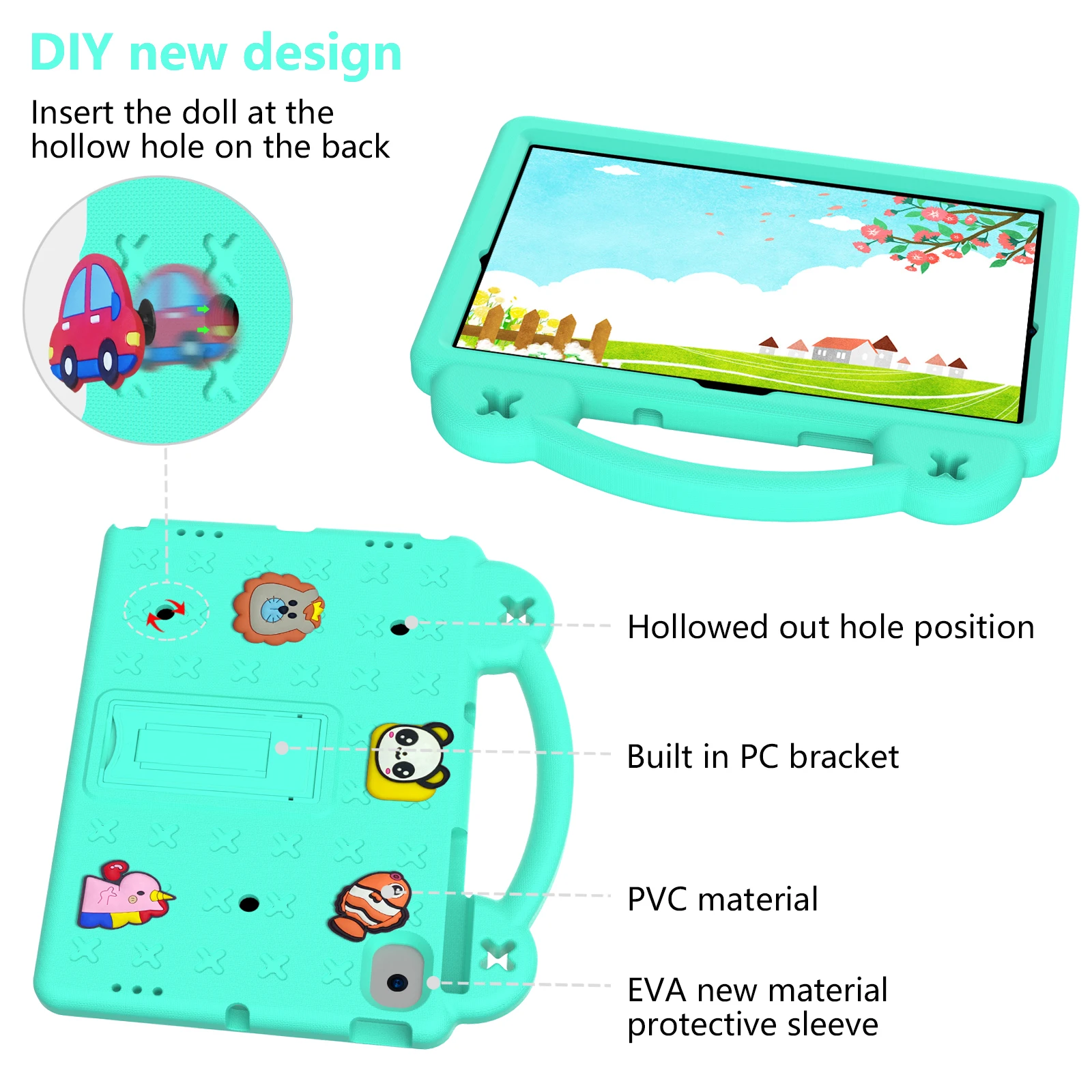 Kid-Friendly EVA Bear Shockproof Case