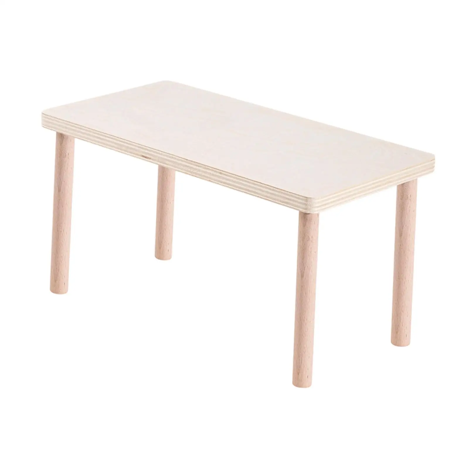 Hamster Play Platform, Cage Accessory, Stable Wooden Play Stand with Posts, for