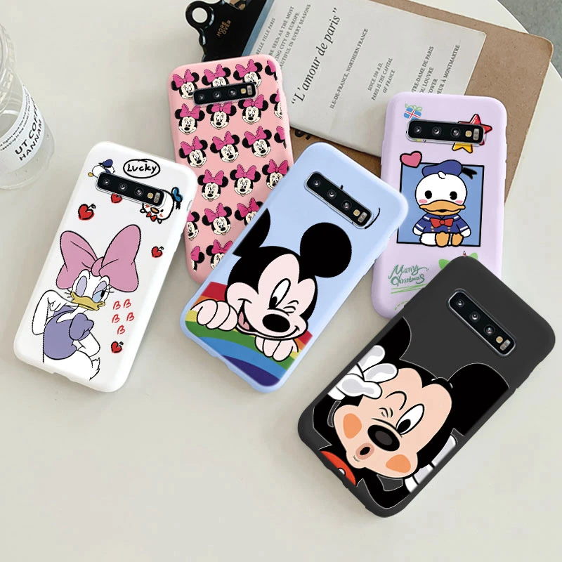 Per Samsung Galaxy S10 S10E S10 Plus Mickey Minnie Donald Duck Cartoon Case Per Samsung Galaxy S10 Borse Morbide In Silicone Antiurto
