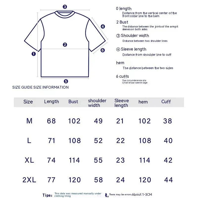 T-shirt di design, oversize, ampia, in cotone, vestibilità slim, sottoveste, piccolo marchio di moda maschile_voghion.com