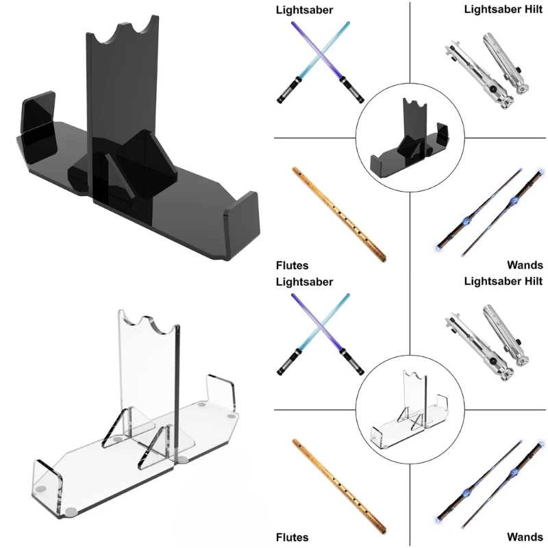 Lightsaber Sword Stand Transparent Acrylic Hilt Display Showcase Suitable For Most Storage Bracket Dropshipping 3