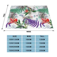 Leopard Print Flannel Throw Blankets Super Soft Warm Plush Fluffy Lightweight Cozy Fuzzy Fleece Blankets for Children Teens 2