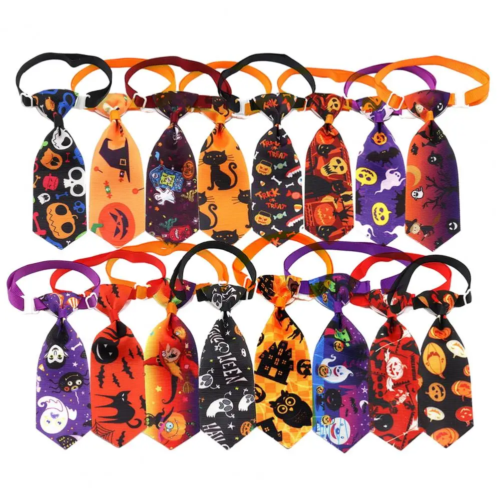 

Halloween Style Dog Ties Pet Dog Cat Bow Ties Halloween Pet Tie Small Dog Cat Bowties Pets Grooming Accessories