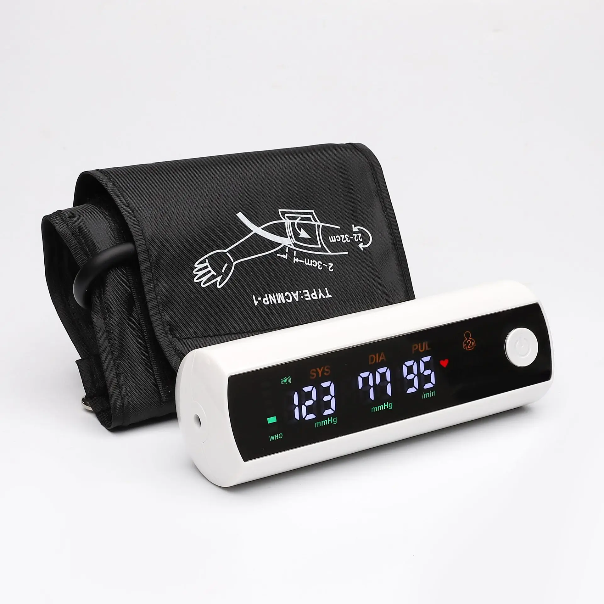 Blood Pressure Monitor Rechargeable LI-ION Battery Digitization Voice LCD Large Screen Sphygmomanometer Arm Blood Pressure Monitor Tonometer