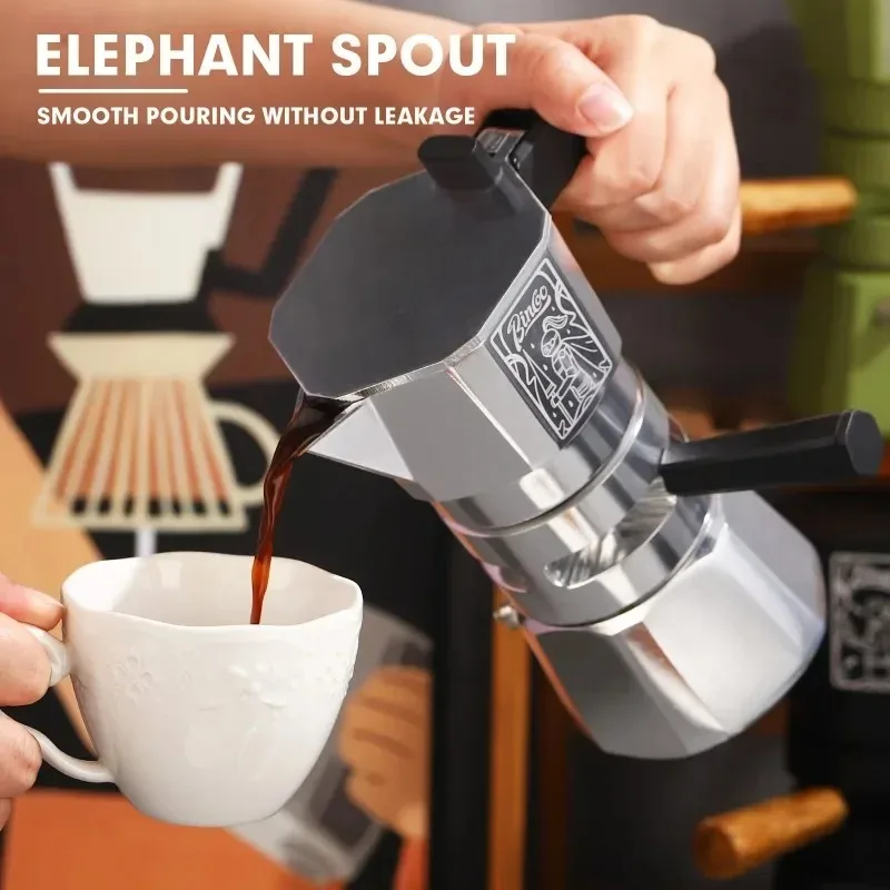 French Press How To Make Espresso In Moka Pot 120ML/2 Cup Stovetop