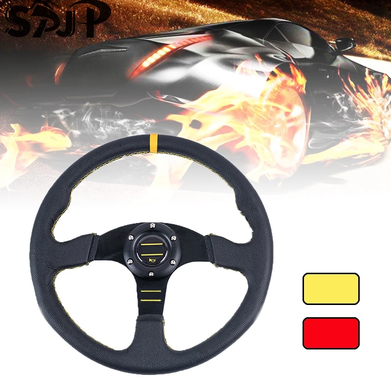 Universal-14-inch-350mm-Racing-Sport-Steering-Wheel-Auto-Steering-Wheel ...