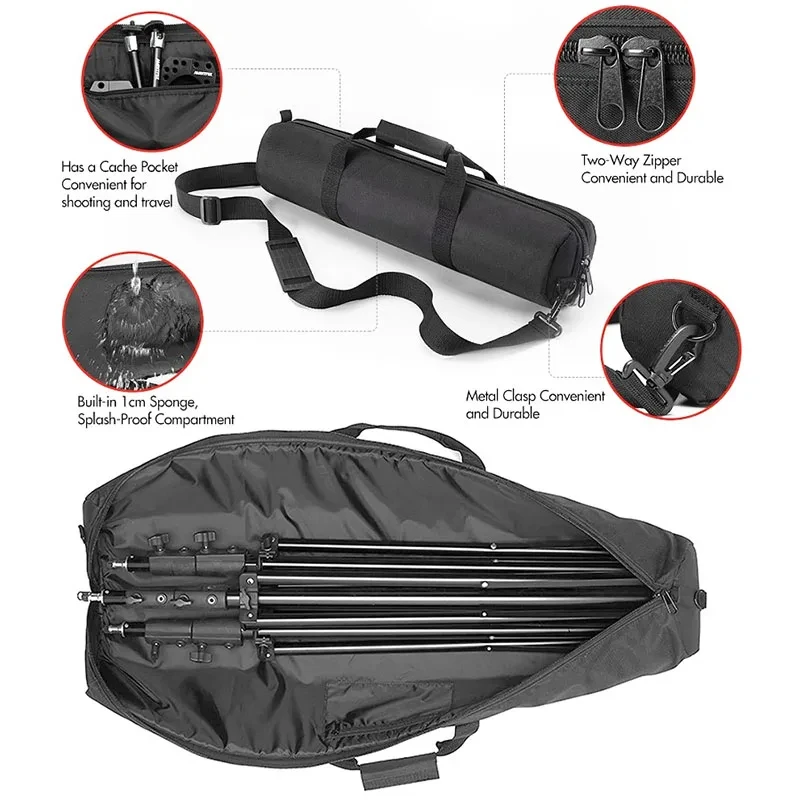 Description Picture 4 of item65 80 90 100 125cm Padded Camera Monopod Tripod Carrying Bag Cases Light Stand Carry Bag Umbrella Softbox Carry Bag Tripod Cases