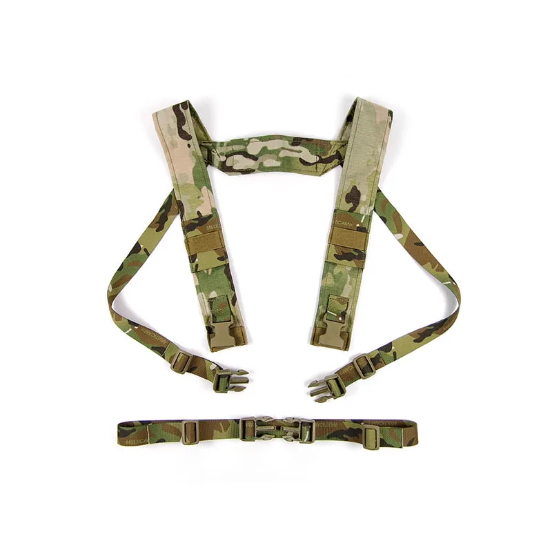 Tactical Raiders Chest Rig H Harness Sostituzione Cinghia Bretelle Kit Mc Multi Camo(051746)