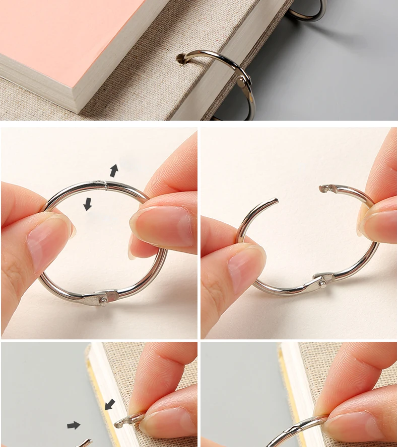 Ringgebundenes Loseblatt-32-K-verdicktes Skizzenbuch mit 16 Karat Leineneinband, professionelles Malbuch, 160 g/m2, 60 Blatt, 120 Seiten – Detail 5