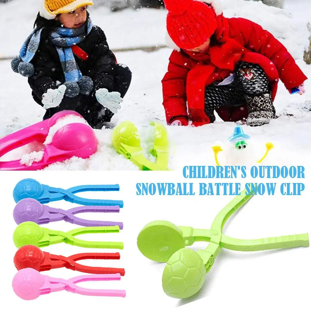 Snowball Maker Clip For Kids Adult Snowflake Shape Clip Tongs For Children Outdoor Sand Snow Ball Mold Toys Fight Sports To R1Y0