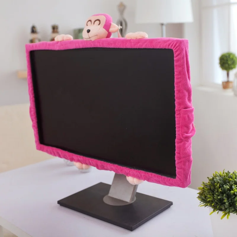 Cute Cartoon Computer Monitor Cover, Elastic Laptop TV LCD Screen