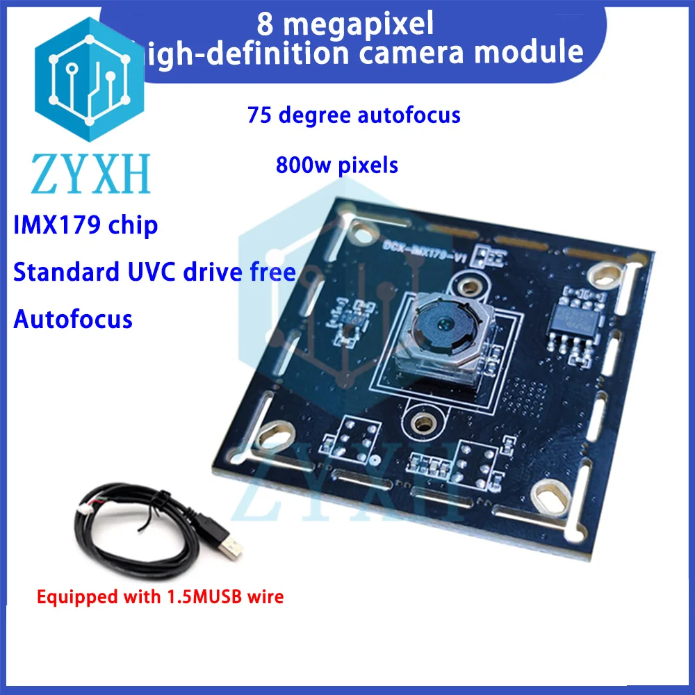 Hd 8mp autofocus usb camera module 3264 2488 imx179 sensor for win