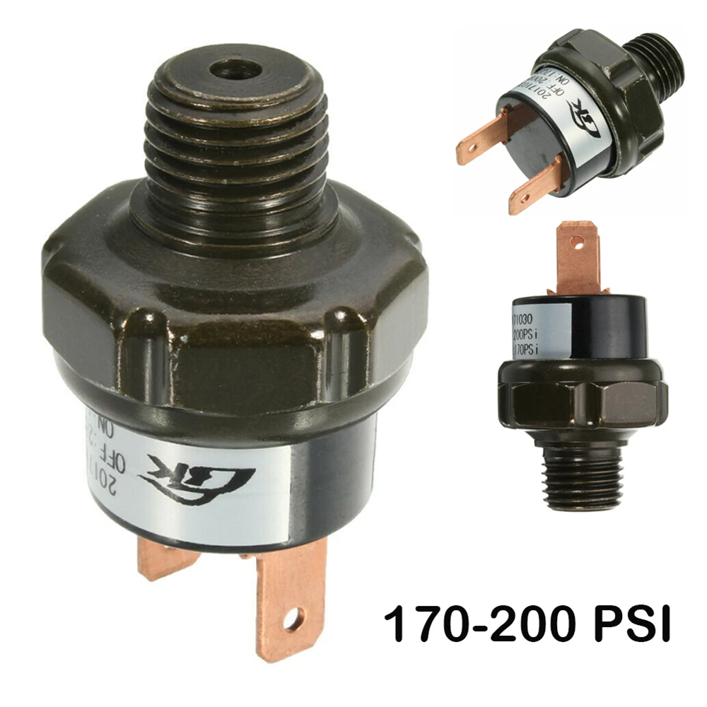 

Hot Sale Auto Replacement Parts Air Compressor Tank Pressure Switch 170 Psi On - 200 Psi Off Air Ride Suspension