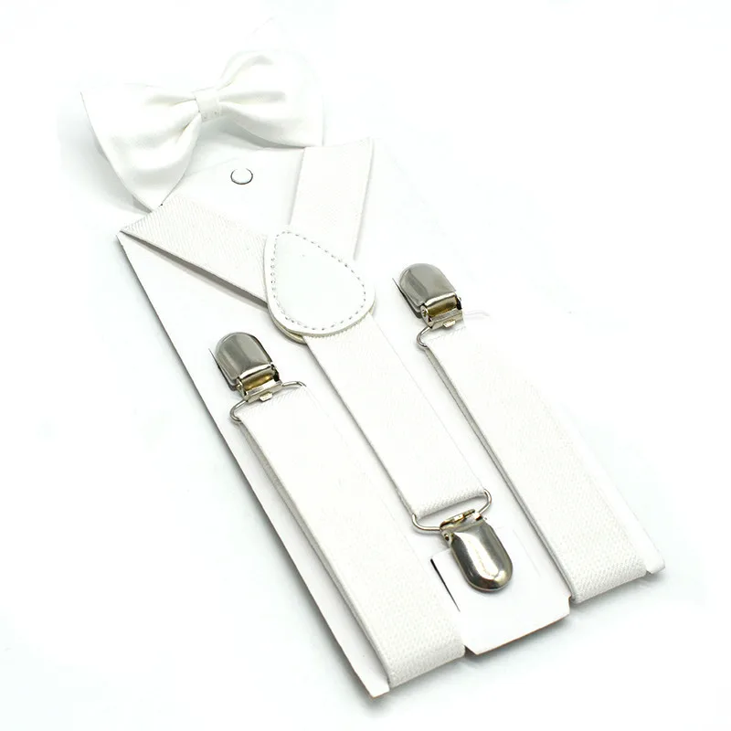 Kids Bow Tie + Suspenders Adjustable Classical Butterfly Straps Baby Bowknot Wedding Party Kids Boy Baby Accessory Necktie