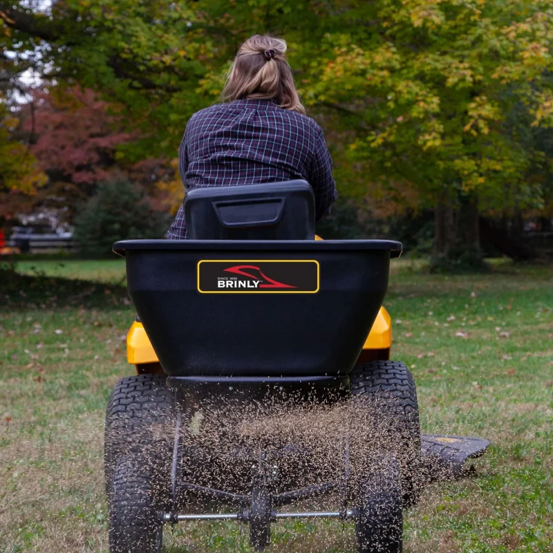 BS36BH-A Tow Behind Broadcast Spreader with Universal Hitch, 175 lb., Matte Black