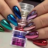 6Box/set Glitter Mirror Dust Nail Powder Chameleon Aurora Metallic Effect Pigments Laser For UV Gel Nail DIY Manicure Decoration 1