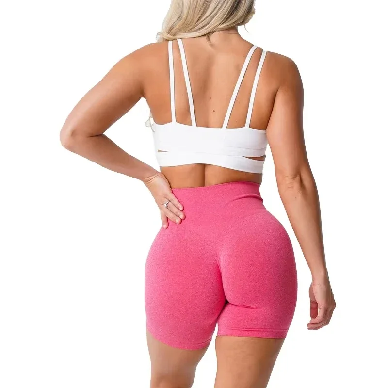 Seamless Pro Shorts Spandex Shorts Woman Fitness Elastic Breathable Hip-lifting Leisure Sports Running 6