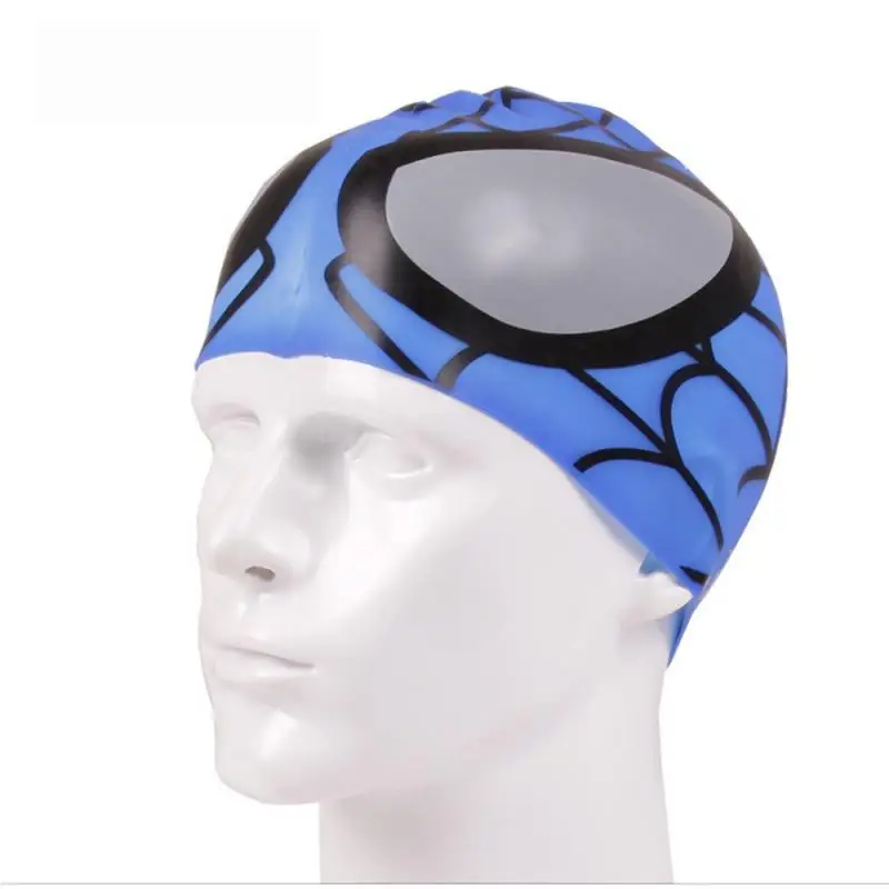 1 pcs Kids Swim Cap Comfortable Elastic Durable Silicone Swimming Cap Cute Cartoon Design For Girls And Boys Children Youths 3