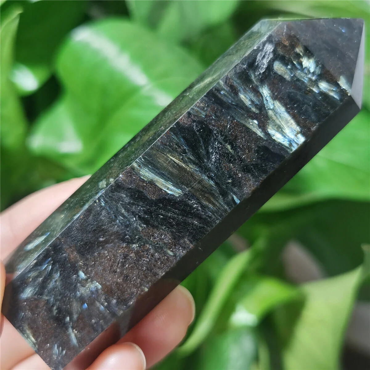 

Beautiful Natural Fireworks Stone Obelisk Quartz Tower Crystal Wand Point Energy Spiritual Healing Home office Decor