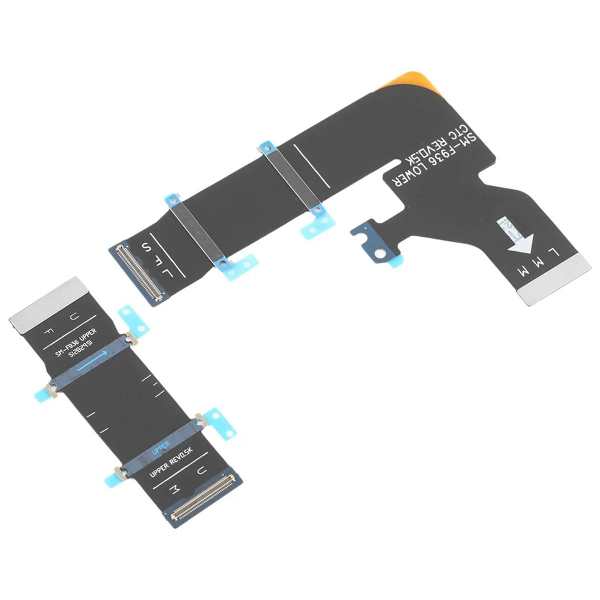1 paio di cavi flessibili ad asse rotante per Galaxy Z Fold4 SM-F936B parti di ricambio per riparazione cavi flessibili per display mobile-Electro - Image 5