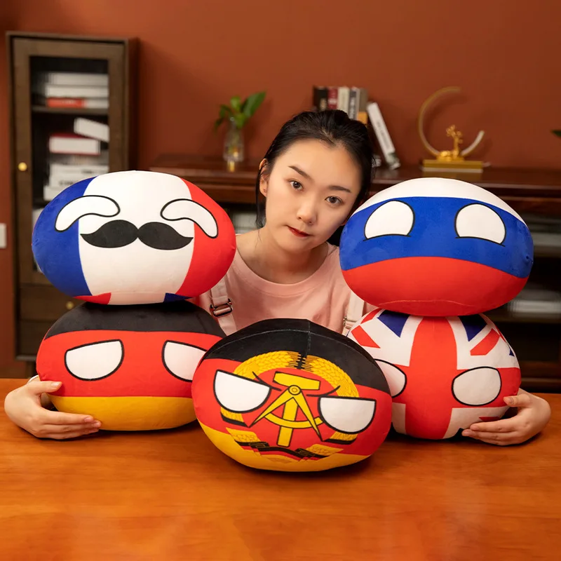 20-40cm Countryball Polandball Plush Toy Stuffed Pillow Japan