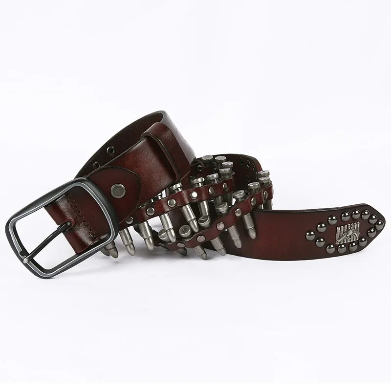 Punk Knight Belt New Personalized Retro Belt, Genuine Leather Belt for Men and Women