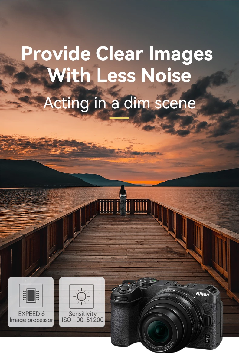 NIKON Z30 EntryLevel Mirrorless Cameras For Beginners 4K HD Live