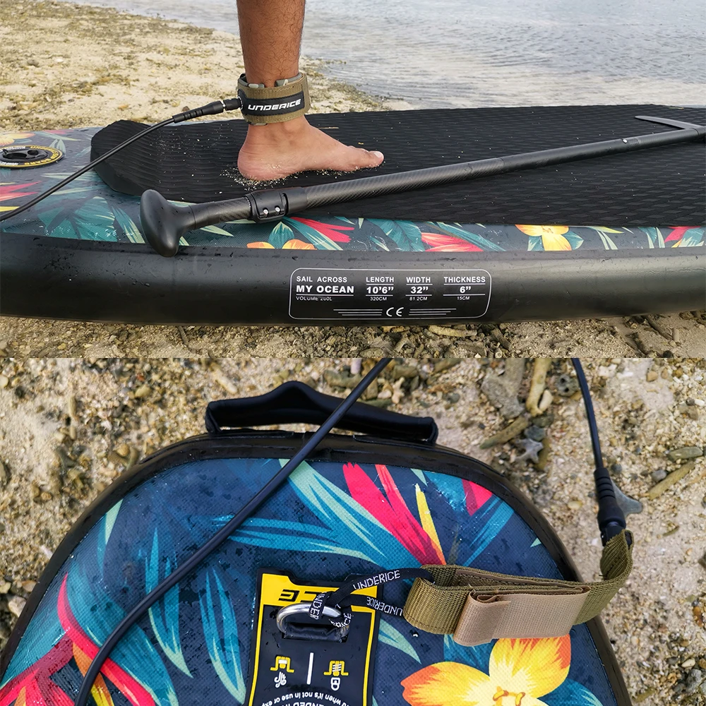 Bifanuoサップボード長320cm 幅76cm 厚15cm ブルー ホワイト スタンド