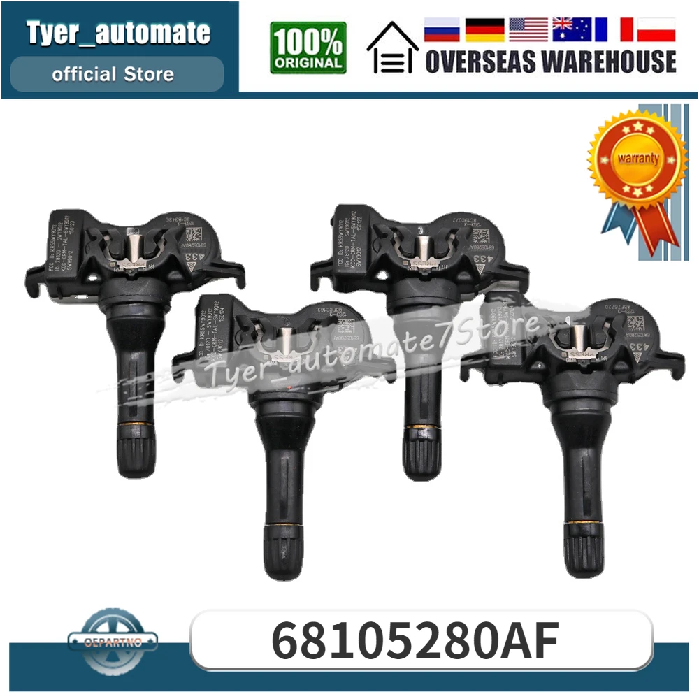 

Система контроля давления в шинах с датчиком 433 МГц для FIAT 500X CHRYSLER 200 PACIFICA DODGE DURANGO JEEP GRAND CHEROKEE 68105280AF