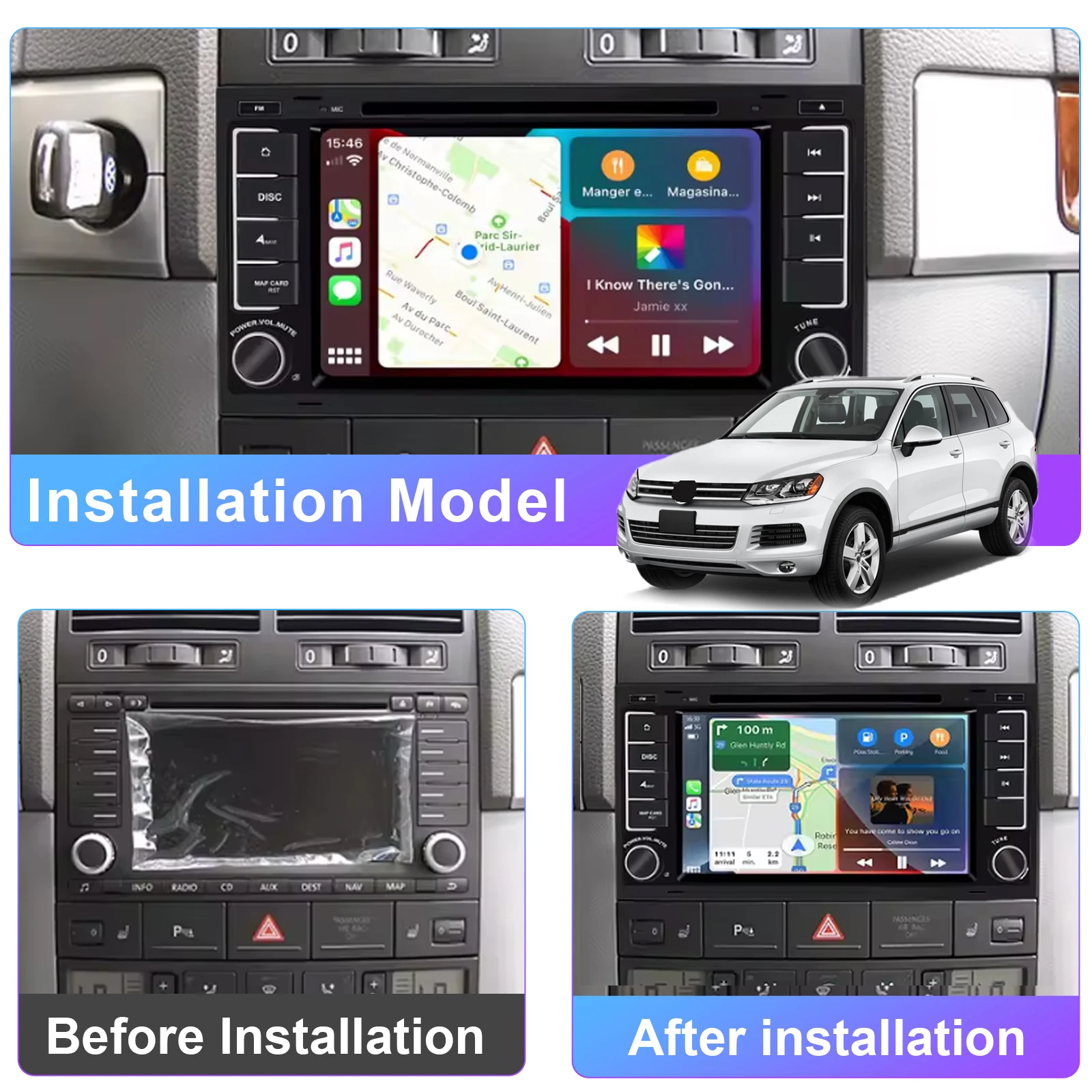Android Car Radio for VW Volkswagen Touareg T5 Transporter Multimedia Player Sup