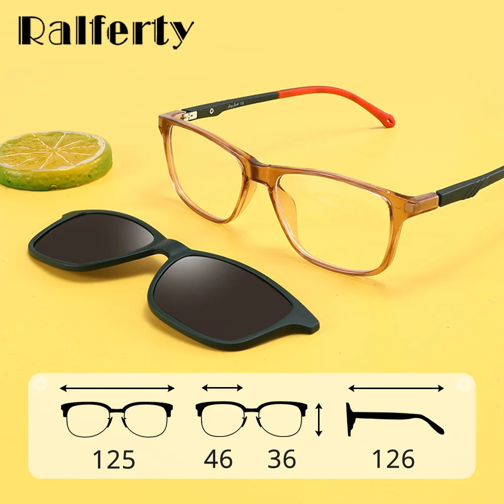 Ralferty Gafas De Sol Polarizadas Para Niños Y Niñas, Anteojos De Sol Con Clip, Anti UV, Anti