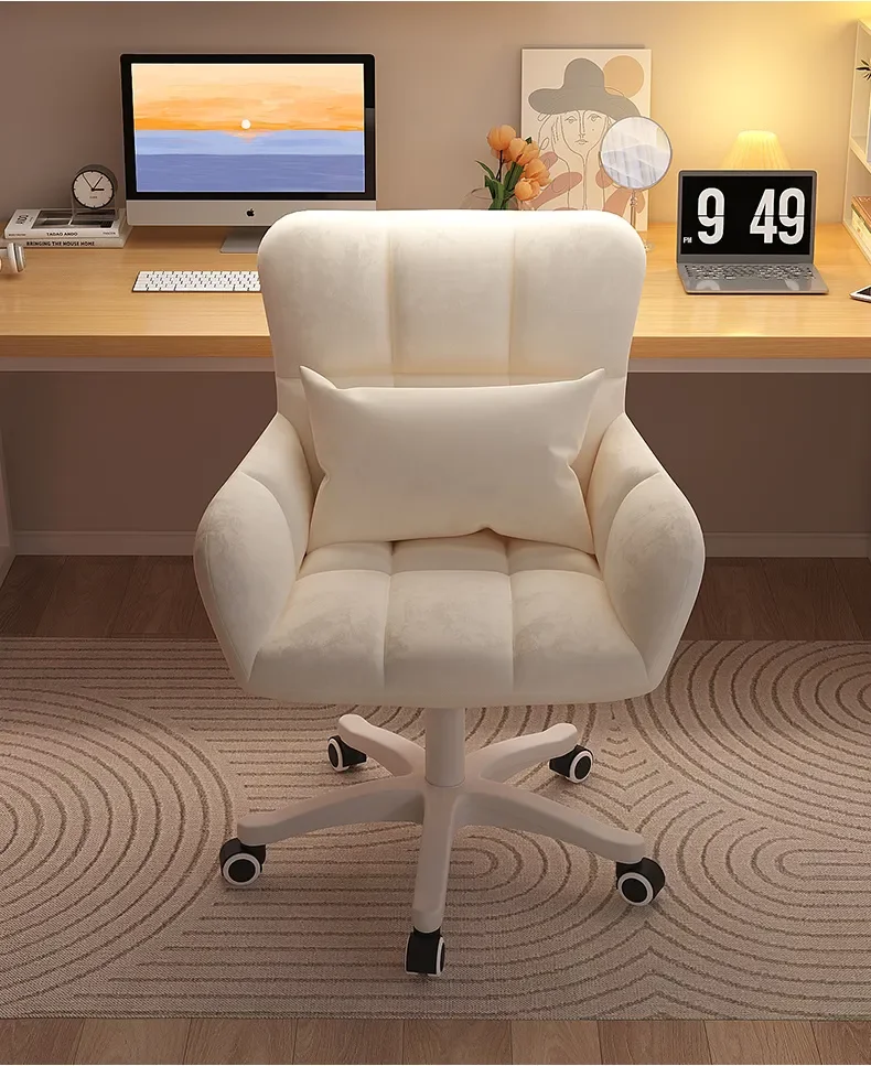 Description Picture 4 of itemSwivel Pink Make Up Computer Chair Wheels Desk Chair Individual Armchair Student Dormitory Silla Gamer Apartment Furniture