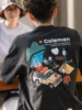 C0leman Fashion Casual Short Sleeve T-shirt Printed Fun Men's Cotton Short Sleeve  Summer New Show Outdoor Loose Couple Clothes 1