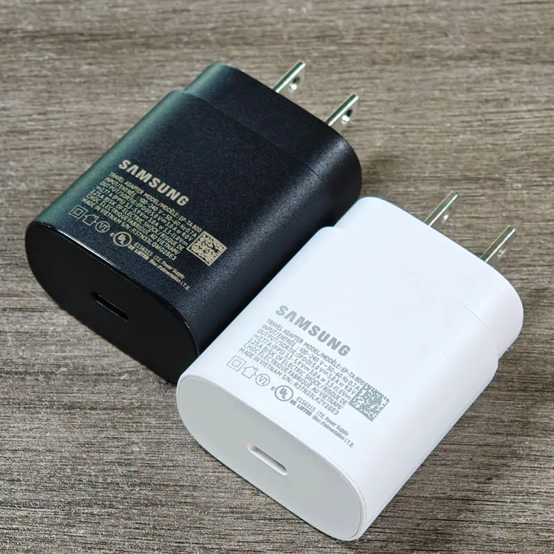 For Samsung A17 A16 A26 A36 A56 A55 A35 25w US Plug Charger Super Fast Charge Adapter For Galaxy S25 S24 S23 S22 S21 S20 FE A73