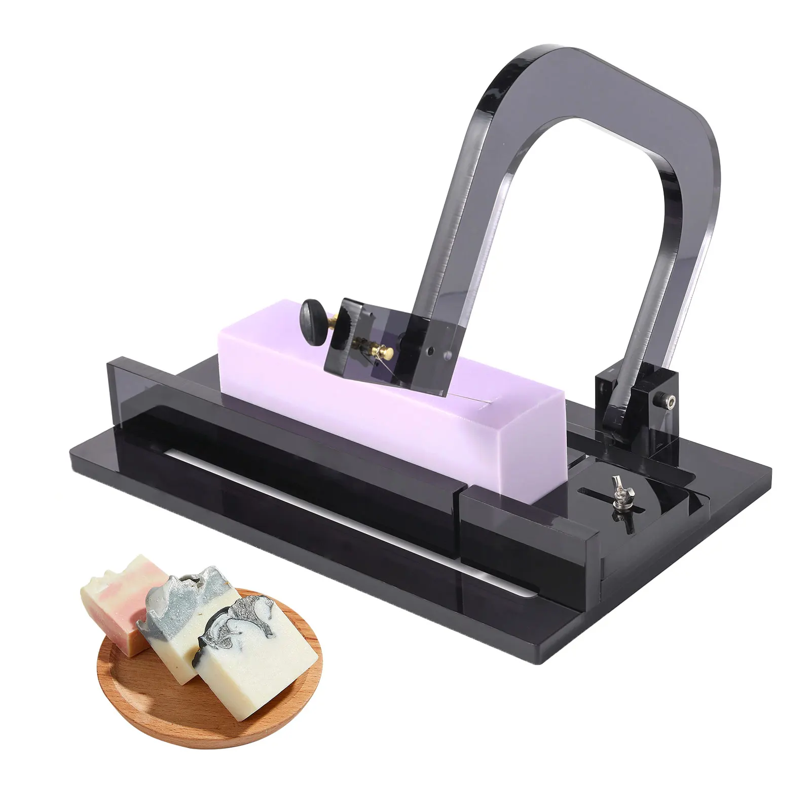 NicoleAcrylicSoapCutterAdjustableLoafCuttingToolsSoapMaking