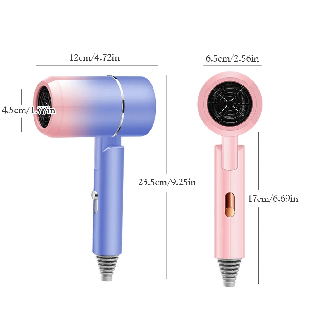 550W Mini Folding Hairdryer With Carrying Bag Hot Air Anion Hair Care for Home Travel Hair Dryer Dormitory Blow Drier 220V-240V