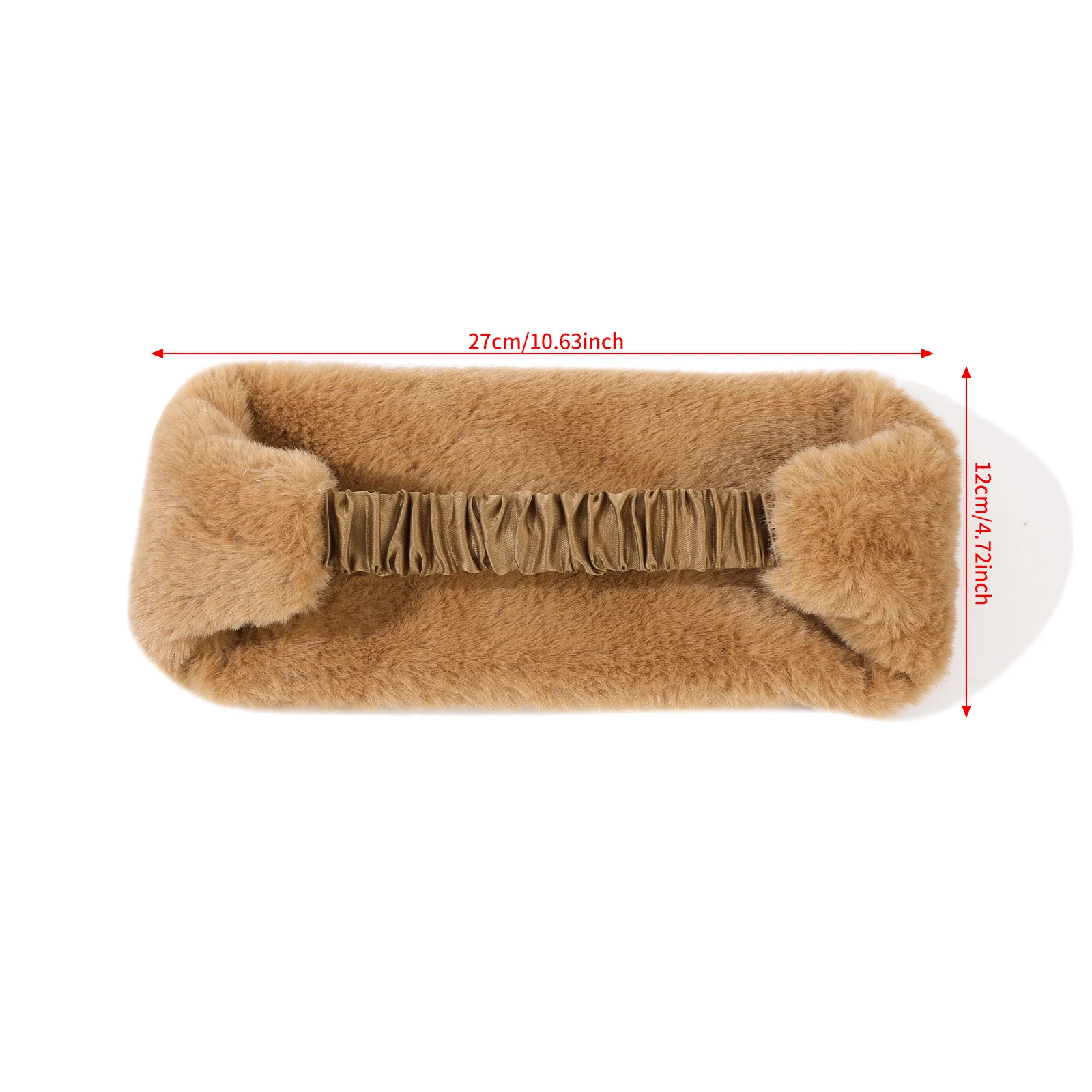 1pc New Winter Plush Headband Women Warm Elastic Hairband Headscarf Bandana Head Band Hair Accessories Fashion Retro Headwear