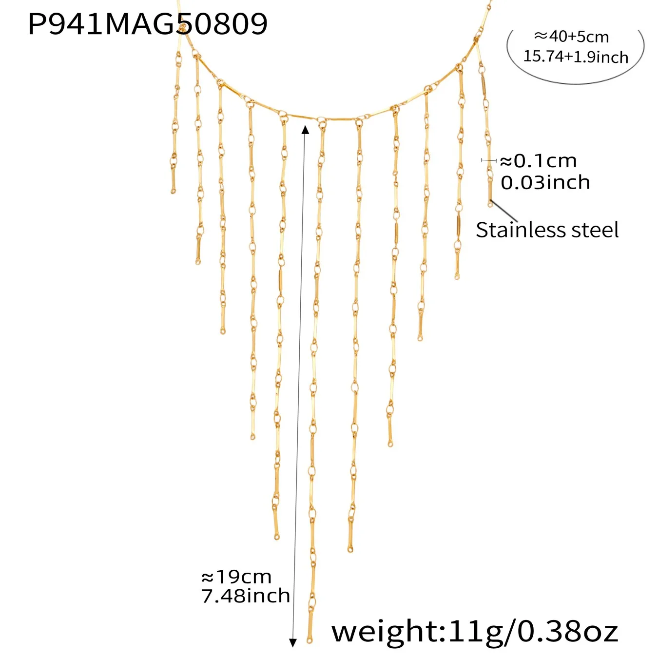 Natürliche Süßwasser Perle Halskette für Frauen 316 Edelstahl Gold Farbe Silber Lange Quaste Halsband Femme Elegante Schmuck – Detail 3