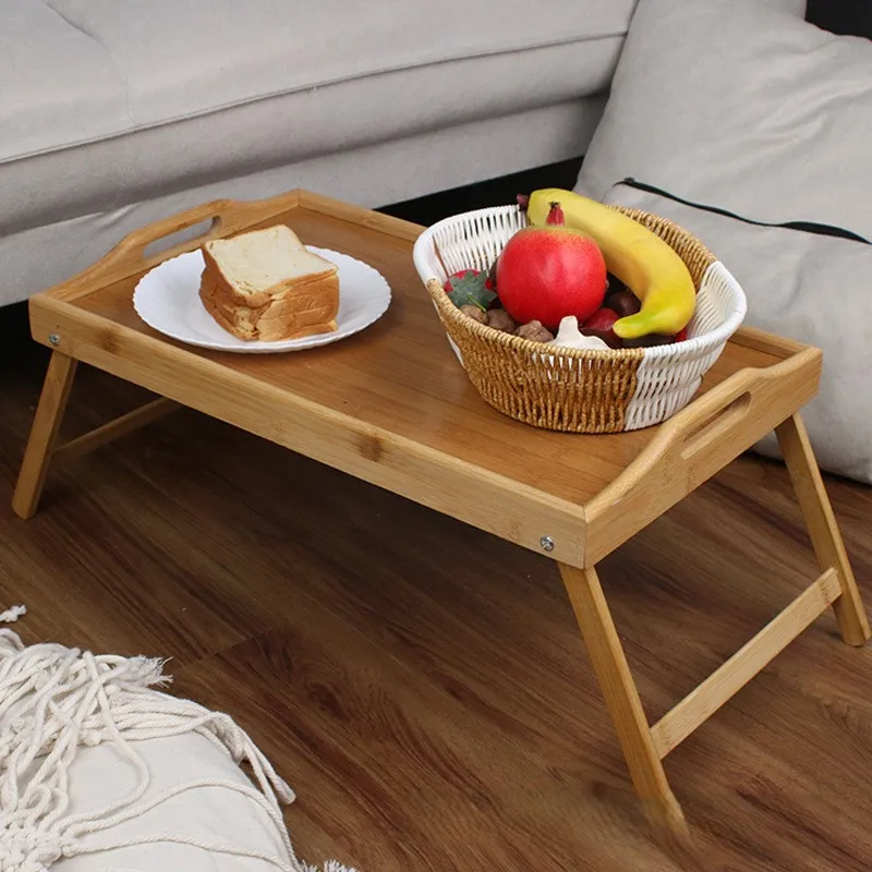 Bed Desk with Foldable Legs, Suitable for Sofa, Bed, Eating, Work, Breakfast Tray Used As Laptop Desk Snack Tray Laptop Desk