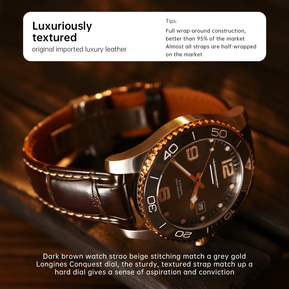 Leather Strap Longines Lederarmband 20mm Leather Strap Original