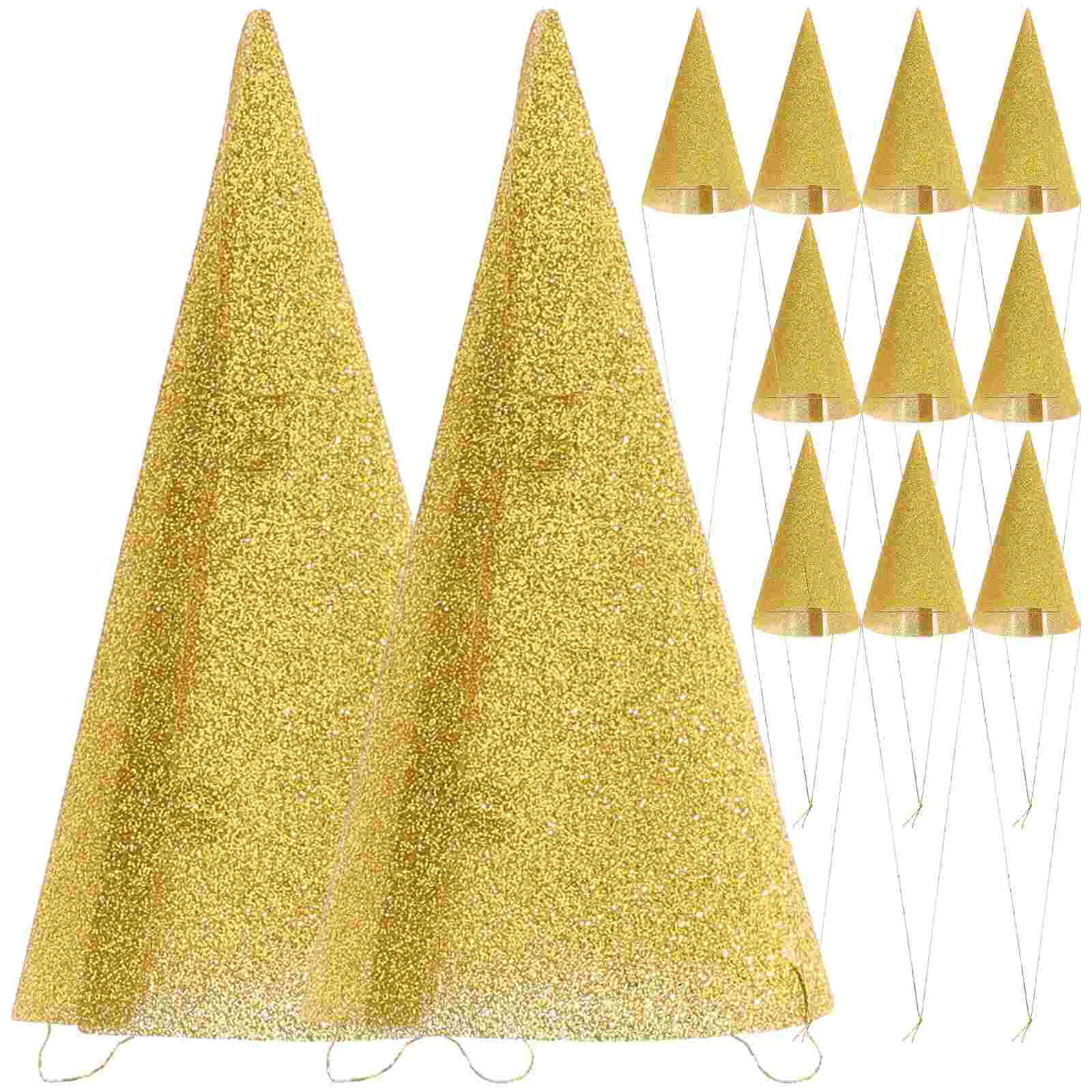 

Glitter Cone Party Hats Triangle Toddler Crown Hat Birthday Hats for Kids and Adults Birthday Decoration Accessories