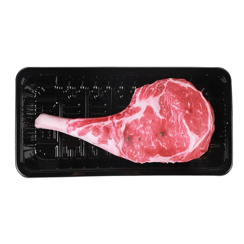 Simulated Steak Chew Toy Bite Resistant Squeaky Dog Cat Pets Products Honden Speelgoed Hot Sale 6