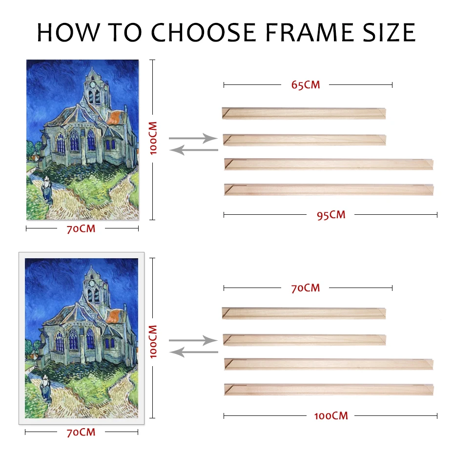 Photo Frame Wood Canvas Frame Wood Photo Frame Wood Frame Wood Picture Frame Art Frames Wood Large Wall Frame DIY Picture Frame 40x60 50x70 60x90 cm