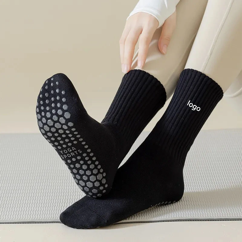 

Brand yoga socks for women cotton socks Yoga Pilates ladies stocking silicone non-slip sports fitness sweat-absorbing breathable