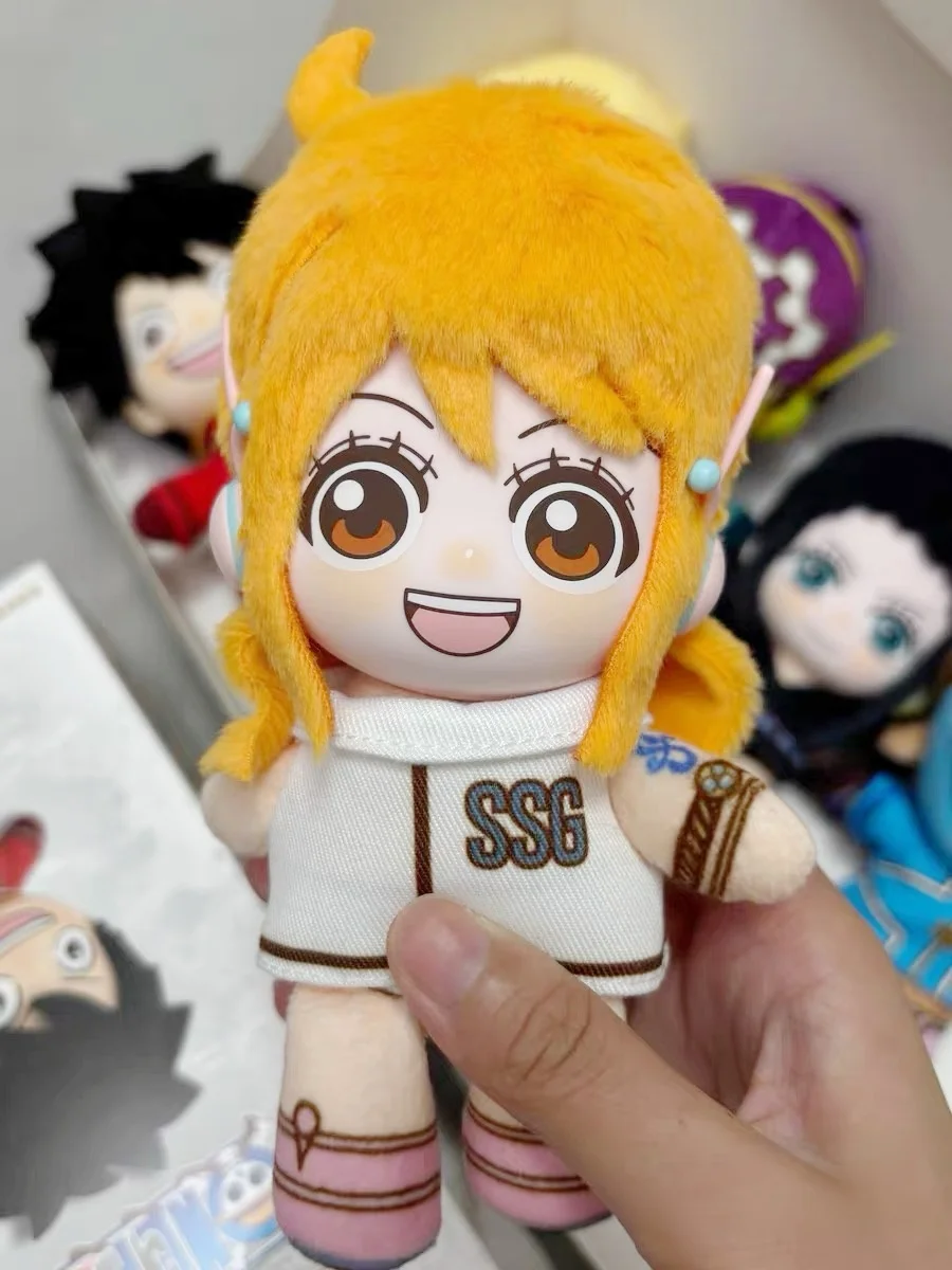 EAKI Licensed One Piece Plush Blind Box Luffy Zoro Nami Full Crew Cute Desktop Ornament Anime Peripheral Present For Anime Hobby