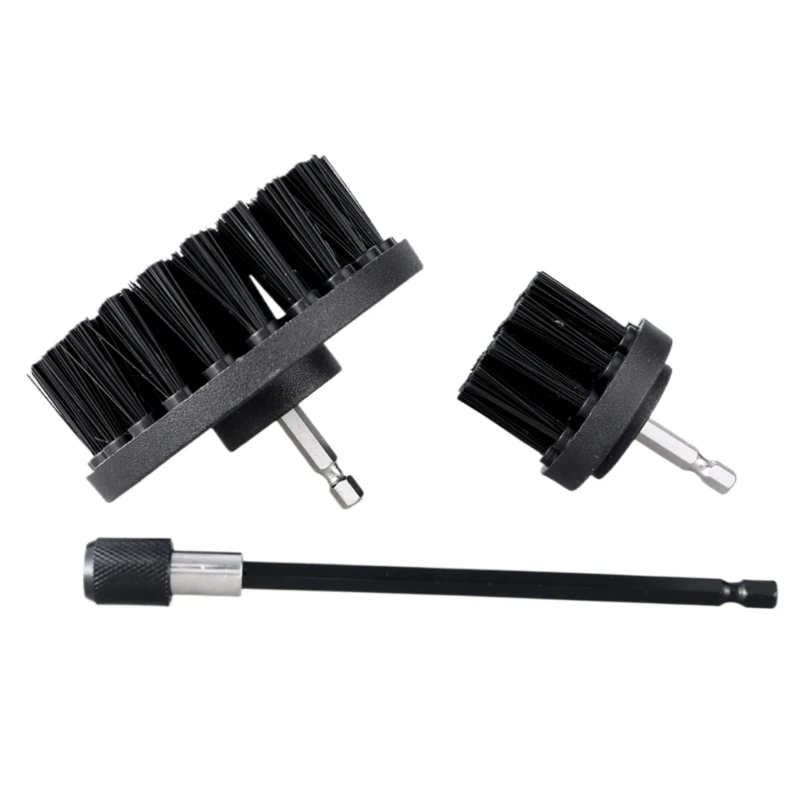 

3Pcs/Set Electric Scrubber Brush Drill Brush Plastic Round Cleaning Brush