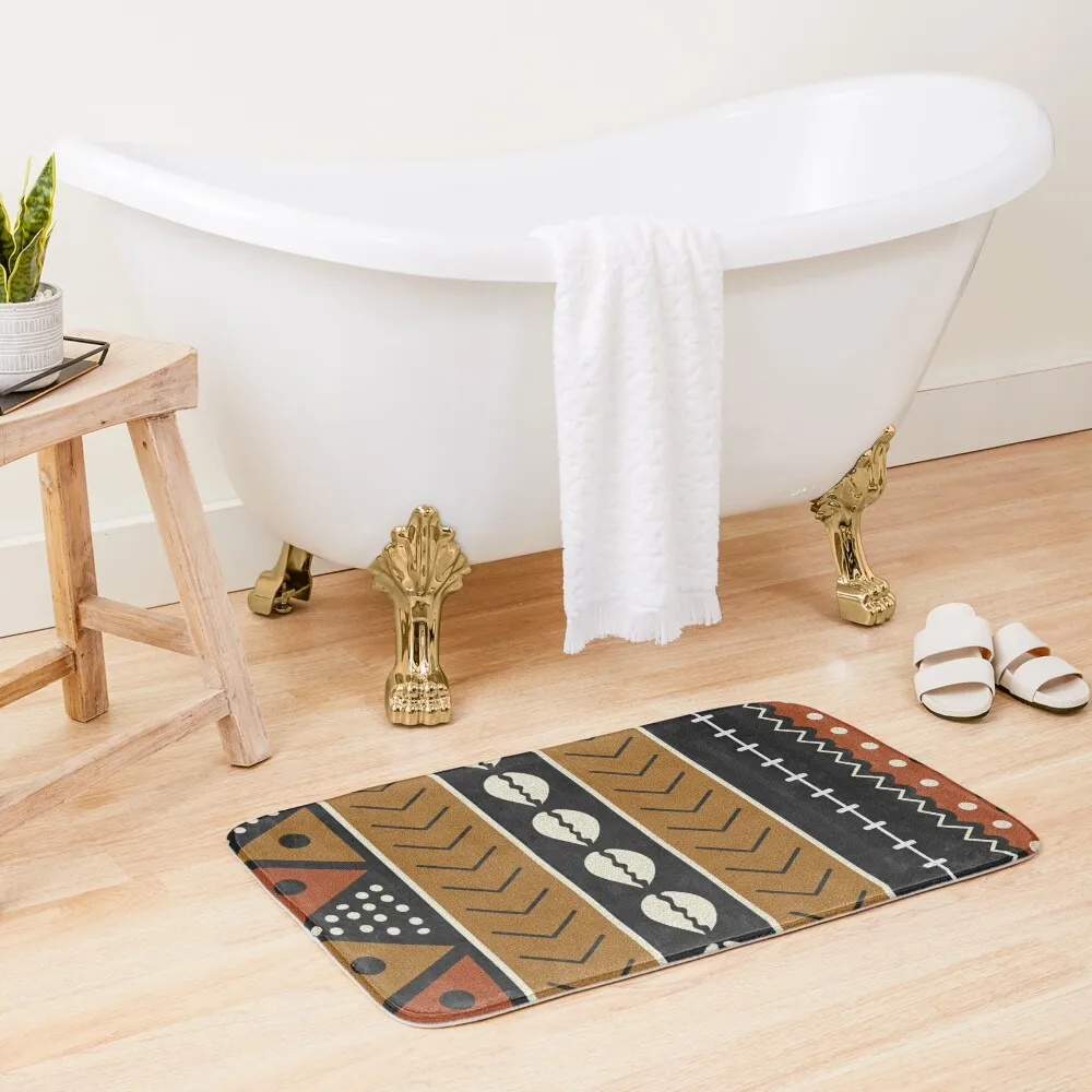 

Let's play mudcloth Bath Mat Entrance Door Floor Toilet Bathroom Accessories Mat